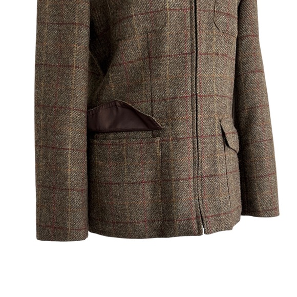 Breeches Vintage Plaid Wool Blazer Jacket (4) - Picture 9 of 13